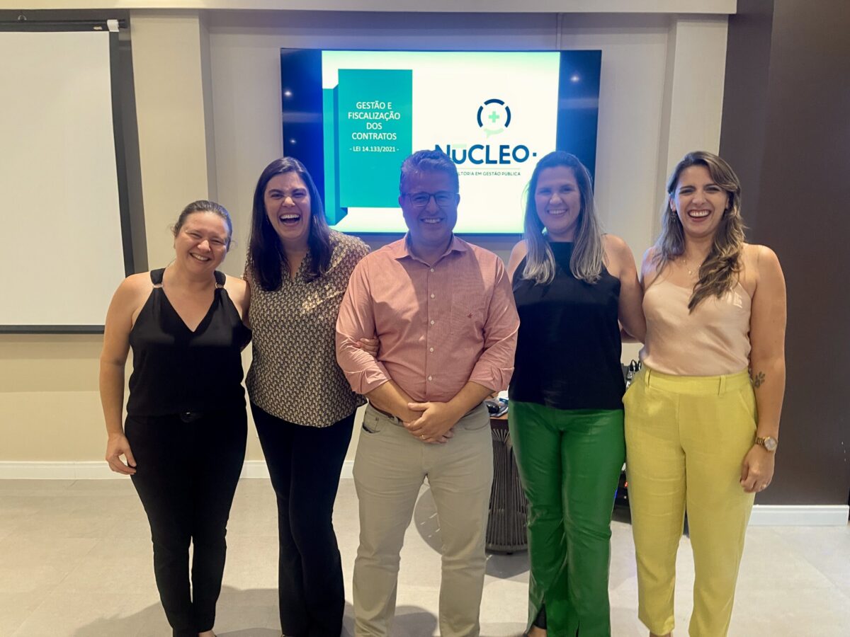 Equipe completa da Núcleo Gestão Pública esteve presente no Treinamento Gestão e Fiscalização de Contratos